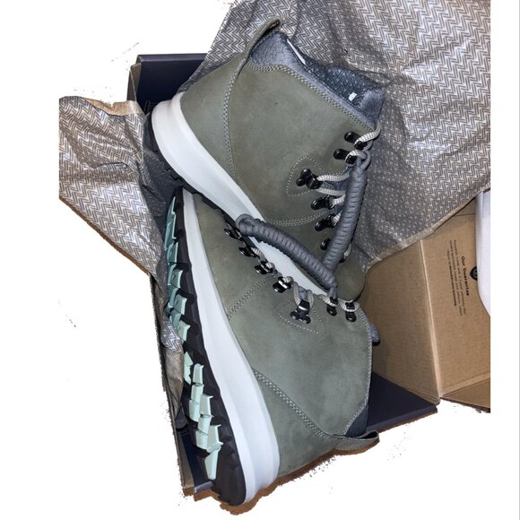FORSAKE | Thatcher Mid Waterproof Hiking Sneaker Boot Leather | Sz 7 | Green Ash - Picture 6 of 10